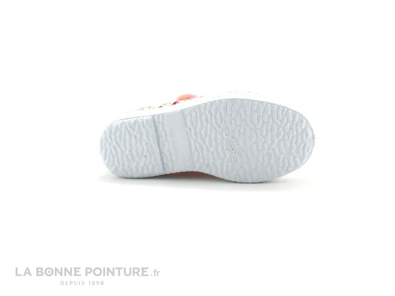 Achat chaussures Cienta Bébé Chausson Toile, vente Cienta 76999 41 Rose fleuri - Ballerine toile - Bride velcro