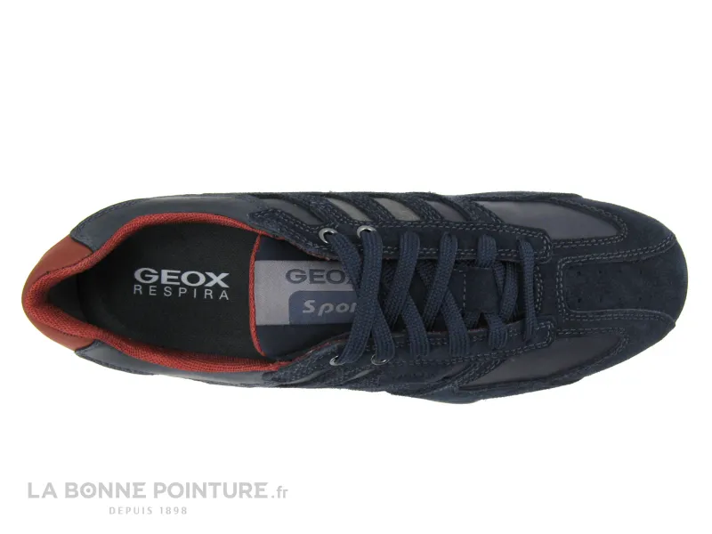 Achat chaussures Geox Homme Basket, vente Geox U4207K Snake navy - Basket ville Homme