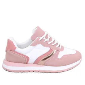 Baskets femme Carthy roses blanche