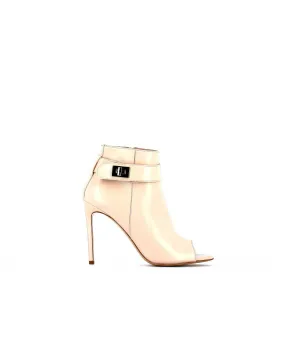Beige leather boot Nadia