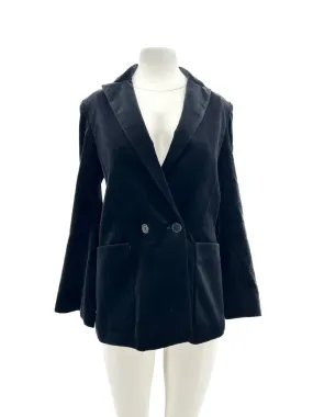 Blazer en velours noir