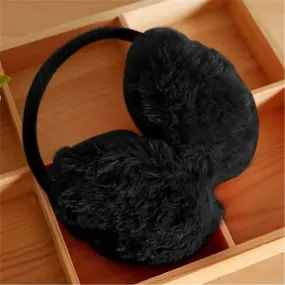 Cache Oreille Fourrure Noir