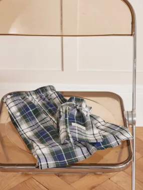 Caleçon ouvert coton carreaux homme