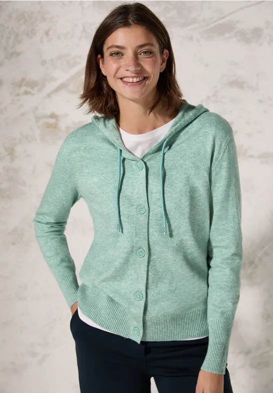 CECIL Veste en tricot avec capuche 