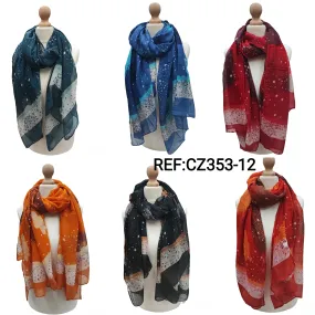 Foulard imprime motif Étoile(x12)#12