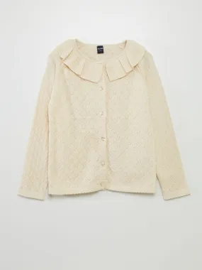 Gilet en maille fantaisie - Beige