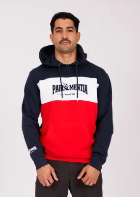 Hoodie navy/white/red - navy College