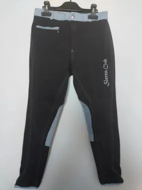 Pantalon d'équitation bleu ciel et marron Sierra