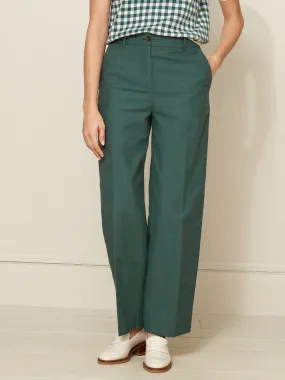 Pantalon large coton et viscose femme Mia