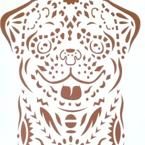 Pochoir plastique 30*21cm : chien (01)