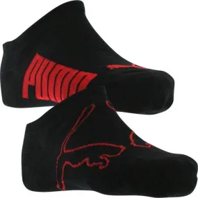 PUMA 2 paires de Socquettes Mixte Coton LIFESTYLE Noir Rouge