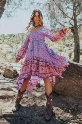 Robe esprit bohème romantique