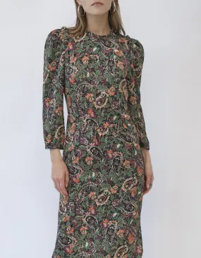 Robe midi imprimé bohème floral femme