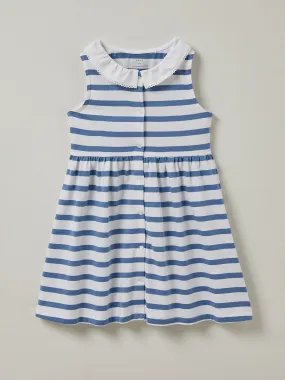 Robe rayée Fille en coton biologique