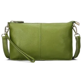 Sac Vintage Cuir Vert Pomme