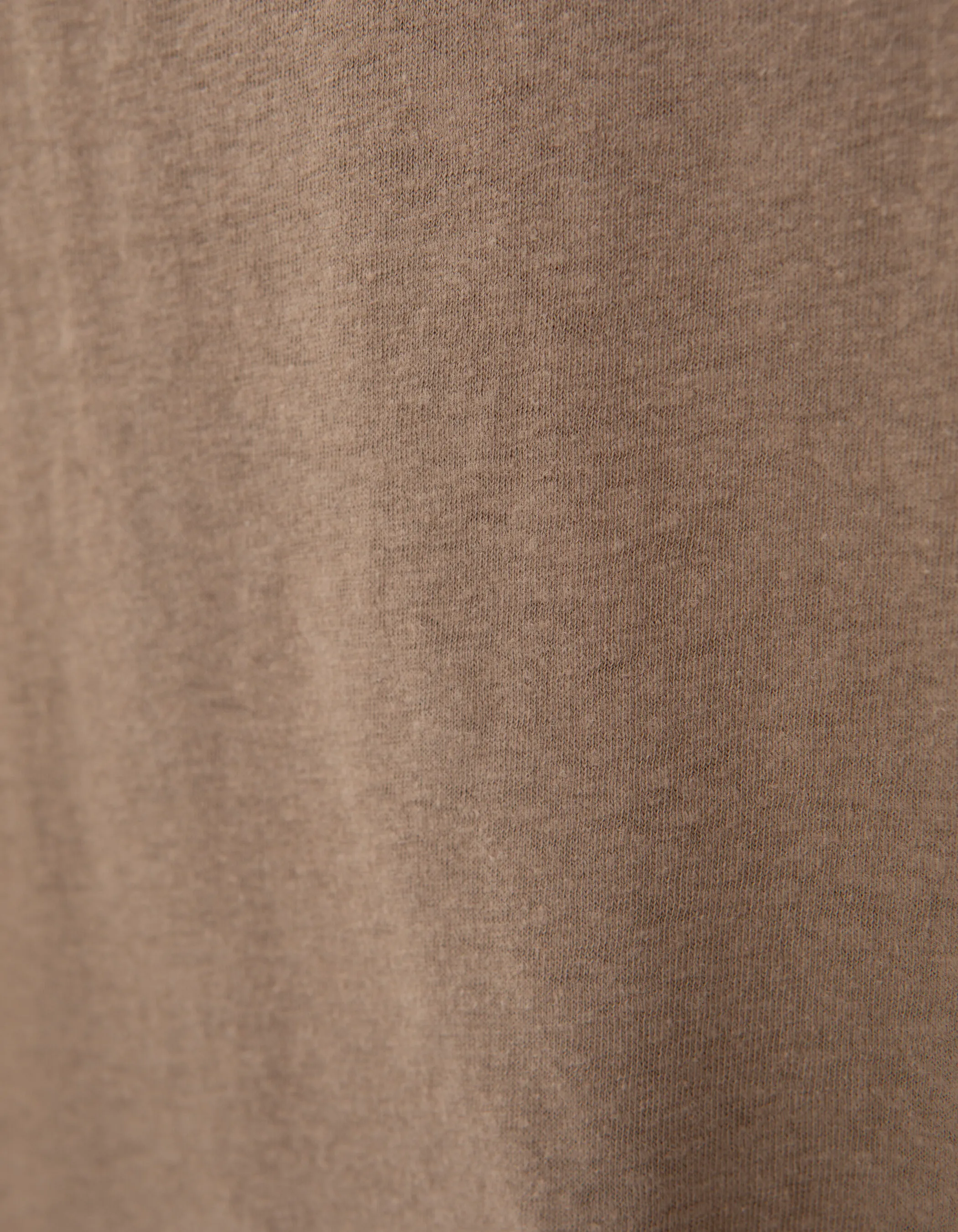 T-shirt beige chanvre et coton flammé Homme