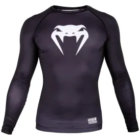 T-shirt de compression Venum Contender 3.0 - Manches longues - Noir/Blanc