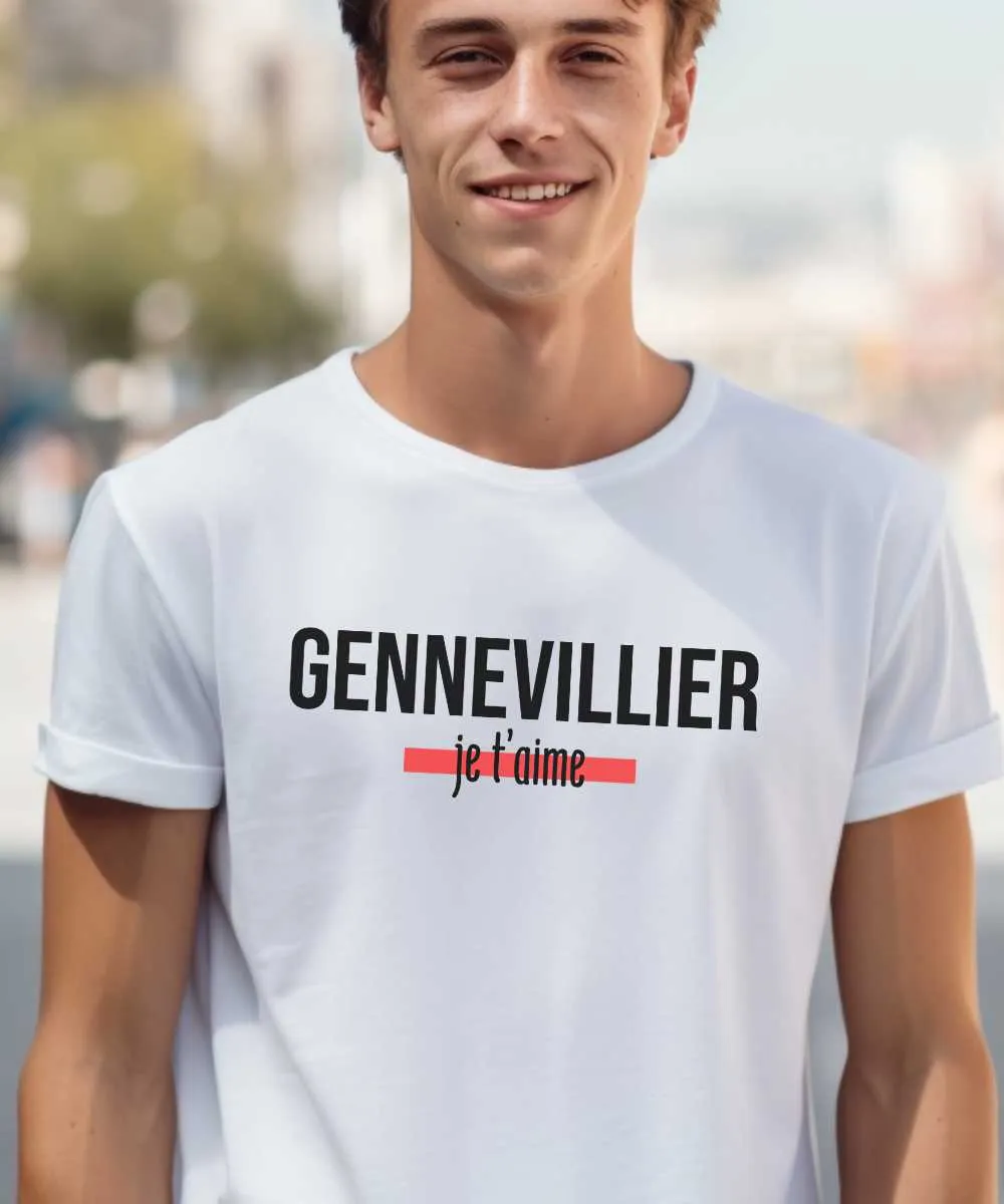 T-Shirt Gennevilliers je t'aime
