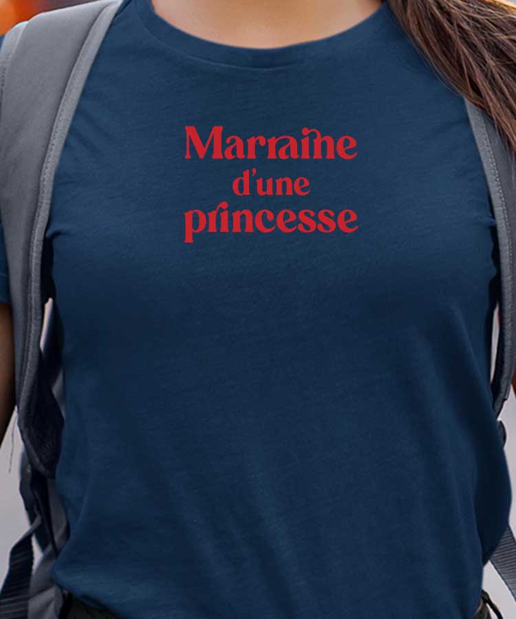 T-Shirt Marraine d'une princesse Pour femme