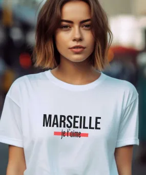 T-Shirt Marseille je t'aime