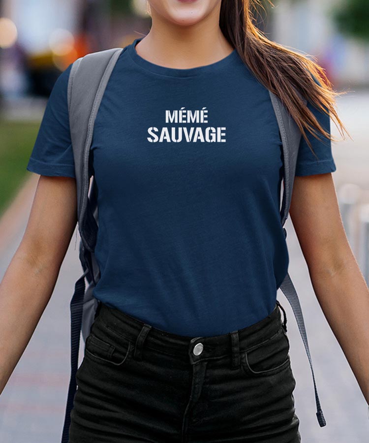 T-Shirt Mémé sauvage Pour femme