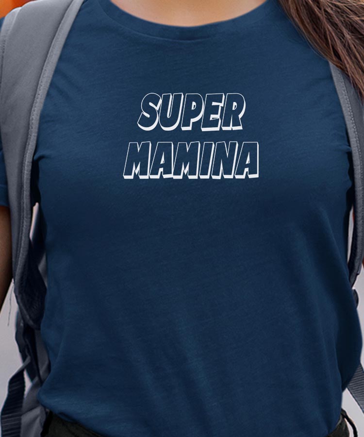 T-Shirt Super Mamina Pour femme
