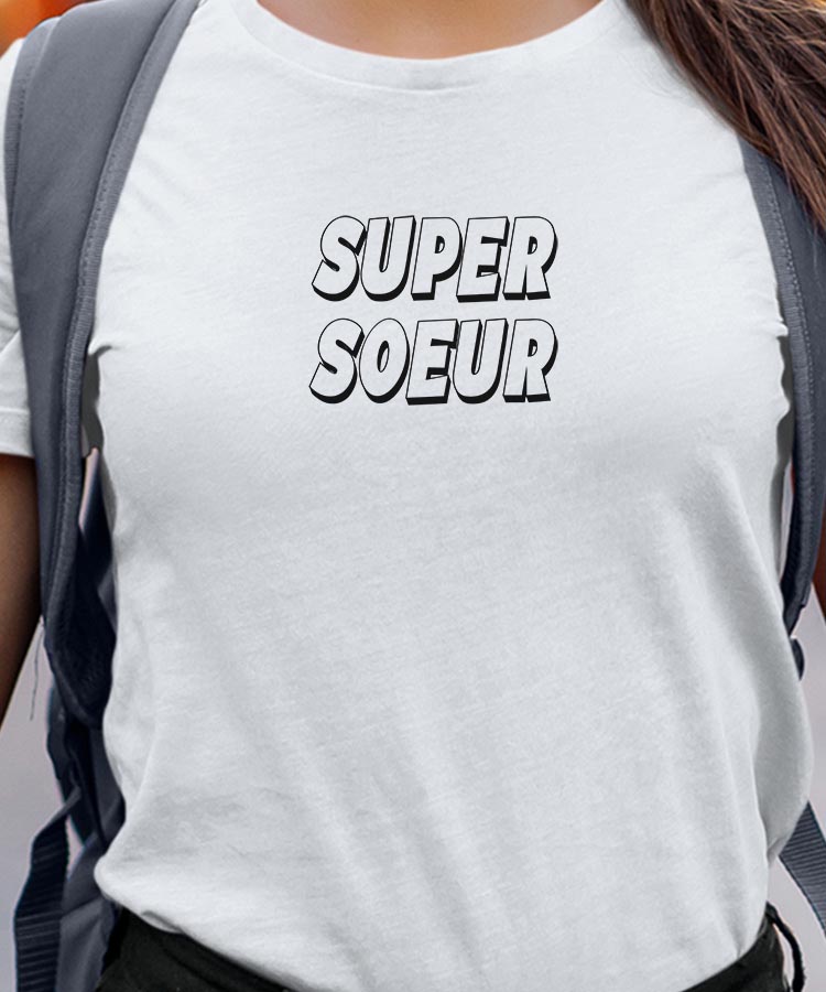 T-Shirt Super Soeur Pour femme