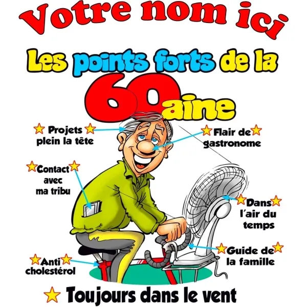 Tee Shirt Homme 60 ans