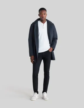 Trench marine capuche amovible Homme