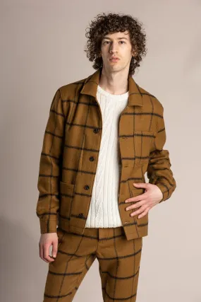 Veste Workwear laine carreaux